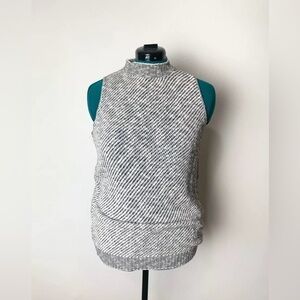 Sweet & Sinful New York Tank Womens XL Gray Knit Sleeveless Sweater Shirt Casual